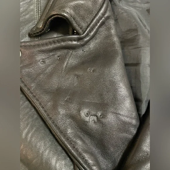 Deadwood Depeche Mode Leather Jacket size 44 (size 12/XXL). - Picture 3 of 8